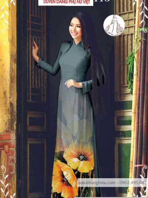 Vải áo dài hoa 3D nhẹ nhàng thiết kế 2020 AD T7116 29 1589339843 431 vai ao dai vai ao dai dep ad