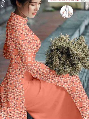 Vải áo dài hoa nhí kiểu mới AD T7114 8 1589339963 796 vai ao dai vai ao dai dep ad