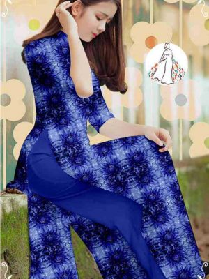 Vải áo dài hoa đều mới ra AD T7110 12 1589340203 327 vai ao dai vai ao dai dep ad