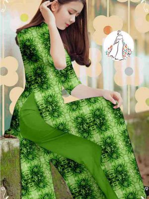 Vải áo dài hoa đều mới ra AD T7110 14 1589340203 735 vai ao dai vai ao dai dep ad