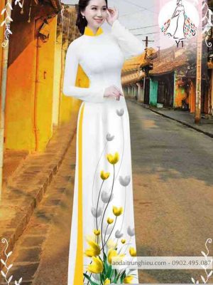 Vải áo dài hoa tulip kiểu mới AD 10471 21 1589340801 719 vai ao dai vai ao dai dep ad