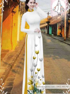 Vải áo dài hoa tulip kiểu mới AD 10471 22 1589340801 733 vai ao dai vai ao dai dep ad