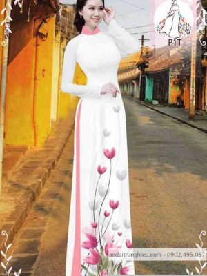 Vải áo dài hoa tulip kiểu mới AD 10471 24 1589340802 290 vai ao dai vai ao dai dep ad