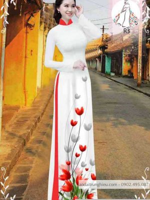 Vải áo dài hoa tulip kiểu mới AD 10471 27 1589340802 532 vai ao dai vai ao dai dep ad