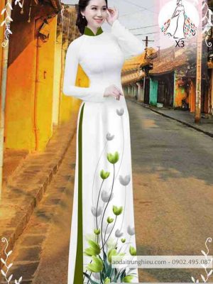 Vải áo dài hoa tulip kiểu mới AD 10471 23 1589340802 541 vai ao dai vai ao dai dep ad