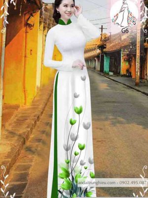 Vải áo dài hoa tulip kiểu mới AD 10471 35 1589340803 117 vai ao dai vai ao dai dep ad