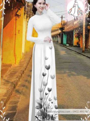 Vải áo dài hoa tulip kiểu mới AD 10471 33 1589340803 648 vai ao dai vai ao dai dep ad