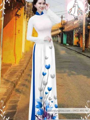 Vải áo dài hoa tulip kiểu mới AD 10471 29 1589340803 861 vai ao dai vai ao dai dep ad