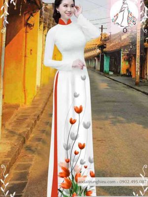 Vải áo dài hoa tulip kiểu mới AD 10471 37 1589340805 514 vai ao dai vai ao dai dep ad