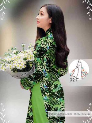 Vải áo dài hoa đều mới ra AD 14403 33 1589422894 226 vai ao dai vai ao dai dep ad