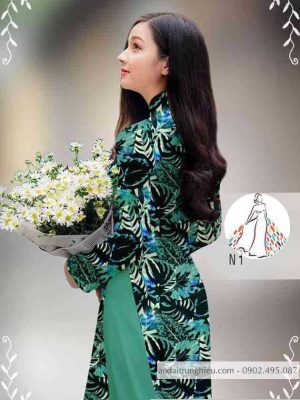 Vải áo dài hoa đều mới ra AD 14403 37 1589422895 147 vai ao dai vai ao dai dep ad