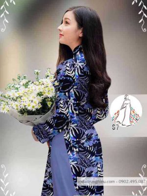 Vải áo dài hoa đều mới ra AD 14403 36 1589422895 427 vai ao dai vai ao dai dep ad