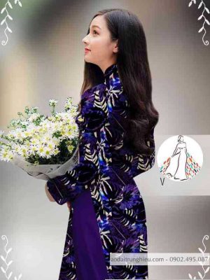 Vải áo dài hoa đều mới ra AD 14403 35 1589422895 928 vai ao dai vai ao dai dep ad