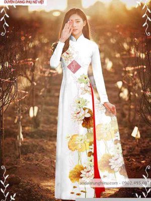 Vải áo dài hoa sen mới ra AD C2863 29 1589423125 814 vai ao dai vai ao dai dep ad