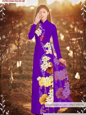 Vải áo dài hoa sen mới ra AD C2863 34 1589423126 17 vai ao dai vai ao dai dep ad