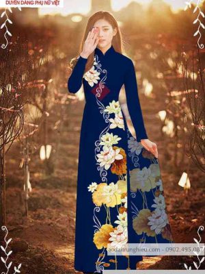 Vải áo dài hoa sen mới ra AD C2863 42 1589423127 696 vai ao dai vai ao dai dep ad