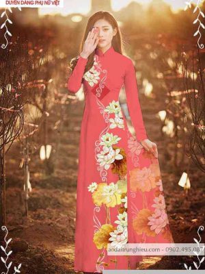 Vải áo dài hoa sen mới ra AD C2863 45 1589423128 198 vai ao dai vai ao dai dep ad