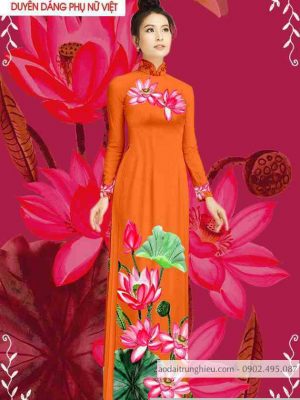 Vải áo dài hoa sen kiểu mới AD T7120 39 1589423377 76 vai ao dai vai ao dai dep ad