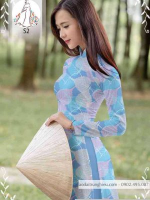 Vải áo dài hình lá thiết kế 2020 AD 10462 28 1589423504 509 vai ao dai vai ao dai dep ad