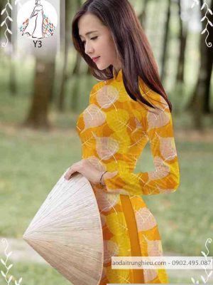Vải áo dài hình lá thiết kế 2020 AD 10462 33 1589423504 530 vai ao dai vai ao dai dep ad