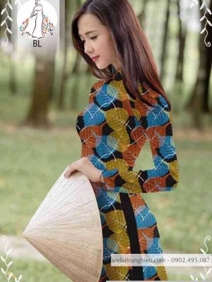 Vải áo dài hình lá thiết kế 2020 AD 10462 34 1589423505 10 vai ao dai vai ao dai dep ad