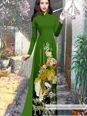 Vải áo dài chim và hoa kiểu mới AD 10416 24 1589423730 106 vai ao dai vai ao dai dep ad