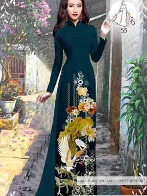 Vải áo dài chim và hoa kiểu mới AD 10416 21 1589423730 521 vai ao dai vai ao dai dep ad