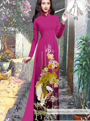 Vải áo dài chim và hoa kiểu mới AD 10416 27 1589423731 325 vai ao dai vai ao dai dep ad