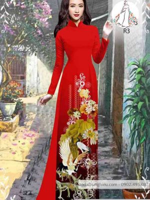 Vải áo dài chim và hoa kiểu mới AD 10416 30 1589423731 614 vai ao dai vai ao dai dep ad