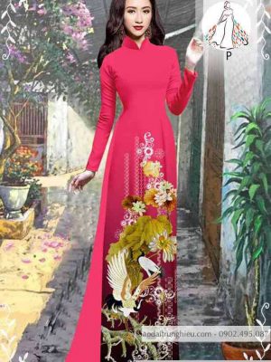 Vải áo dài chim và hoa kiểu mới AD 10416 28 1589423731 679 vai ao dai vai ao dai dep ad