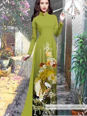 Vải áo dài chim và hoa kiểu mới AD 10416 35 1589423732 404 vai ao dai vai ao dai dep ad