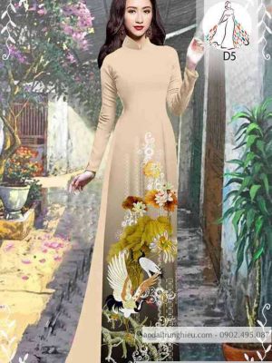 Vải áo dài chim và hoa kiểu mới AD 10416 32 1589423732 873 vai ao dai vai ao dai dep ad