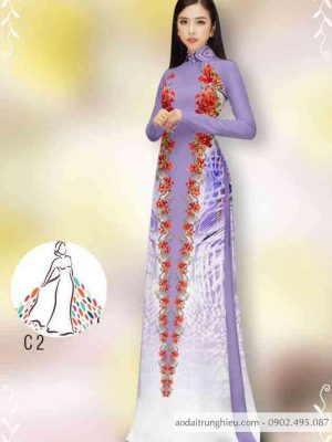 Vải áo dài hoa dọc thân 2 bên thiết kế 2020 AD 14418 22 1589424083 321 vai ao dai vai ao dai dep ad