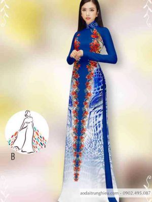 Vải áo dài hoa dọc thân 2 bên thiết kế 2020 AD 14418 31 1589424085 829 vai ao dai vai ao dai dep ad