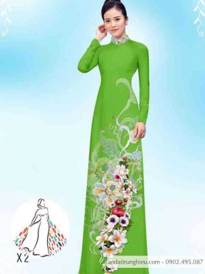 Vải áo dài hoa 3D kiểu mới AD 14419 26 1589424217 381 vai ao dai vai ao dai dep ad