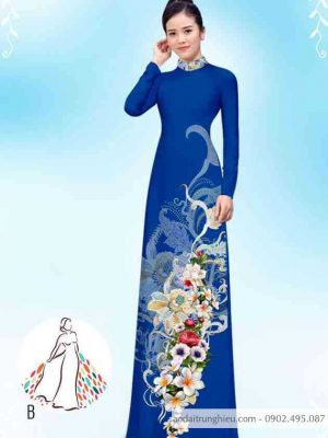 Vải áo dài hoa 3D kiểu mới AD 14419 29 1589424218 222 vai ao dai vai ao dai dep ad
