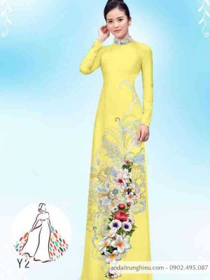 Vải áo dài hoa 3D kiểu mới AD 14419 30 1589424218 243 vai ao dai vai ao dai dep ad