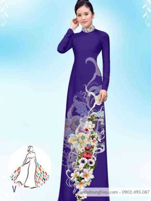 Vải áo dài hoa 3D kiểu mới AD 14419 34 1589424218 783 vai ao dai vai ao dai dep ad