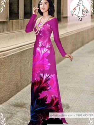 Vải áo dài hoa 3D mới ra AD 10134 22 1589514668 21 vai ao dai vai ao dai dep ad