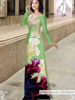 Vải áo dài hoa 3D mới ra AD 10134 23 1589514668 351 vai ao dai vai ao dai dep ad