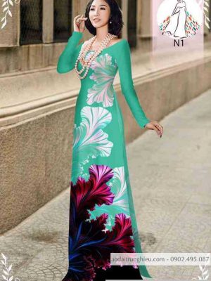 Vải áo dài hoa 3D mới ra AD 10134 26 1589514669 41 vai ao dai vai ao dai dep ad