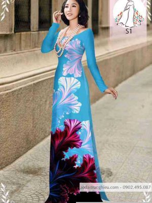Vải áo dài hoa 3D mới ra AD 10134 24 1589514669 439 vai ao dai vai ao dai dep ad