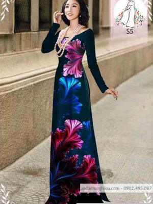 Vải áo dài hoa 3D mới ra AD 10134 30 1589514670 320 vai ao dai vai ao dai dep ad