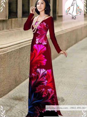 Vải áo dài hoa 3D mới ra AD 10134 34 1589514671 192 vai ao dai vai ao dai dep ad