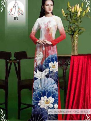 Vải áo dài hoa sen mới ra AD 10420 21 1589514910 799 vai ao dai vai ao dai dep ad