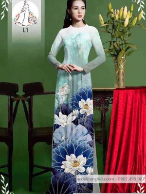 Vải áo dài hoa sen mới ra AD 10420 22 1589514910 927 vai ao dai vai ao dai dep ad
