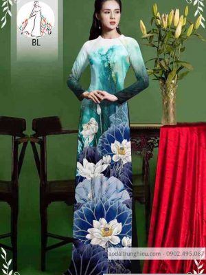 Vải áo dài hoa sen mới ra AD 10420 29 1589514912 854 vai ao dai vai ao dai dep ad