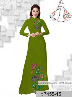 Vải áo dài hoa giả thêu mới ra AD T7455 36 1589515032 592 vai ao dai vai ao dai dep ad