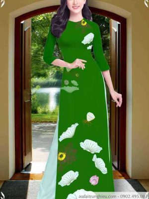Vải áo dài hoa sen mới ra AD T7453 29 1589515150 541 vai ao dai vai ao dai dep ad