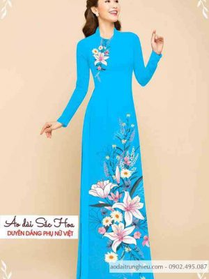 Vải áo dài hoa ly thiết kế 2020 AD C2869 31 1589516111 214 vai ao dai vai ao dai dep ad